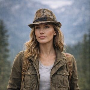 Laredo Hats Camouflage Fedora – Rugged Outdoor Adventure Utility Style Hat Large